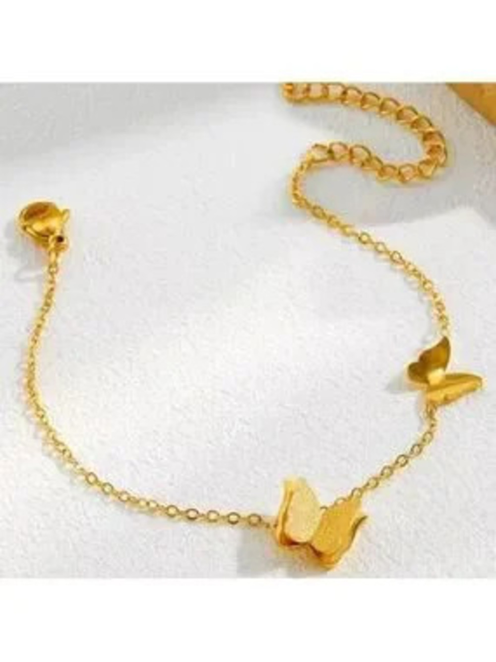 Gold Butterfly Chain Bracelet